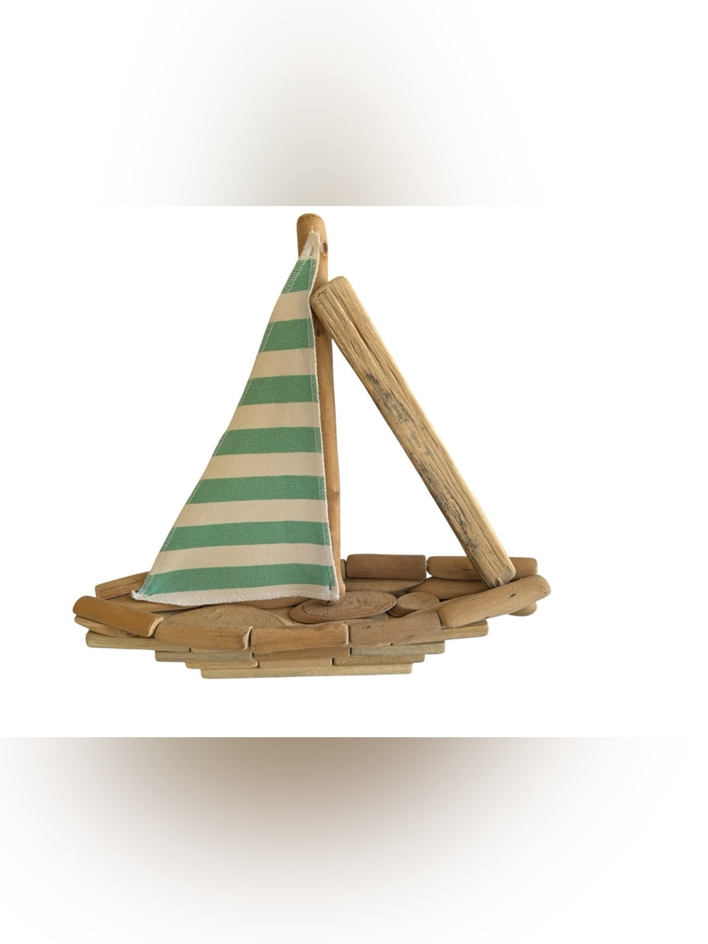 Sonoma Goods for Life Coastal Wooden Sailboat Nautical Decor New